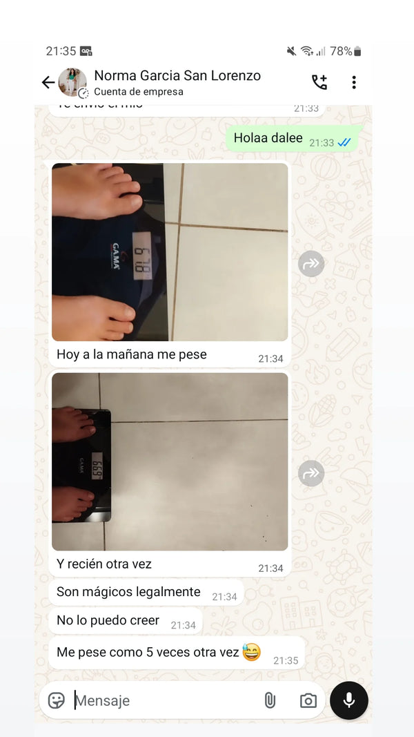 Testimonio WhatsApp Slim Patch