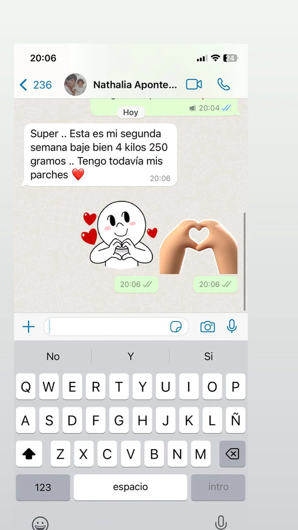 Testimonio WhatsApp Slim Patch