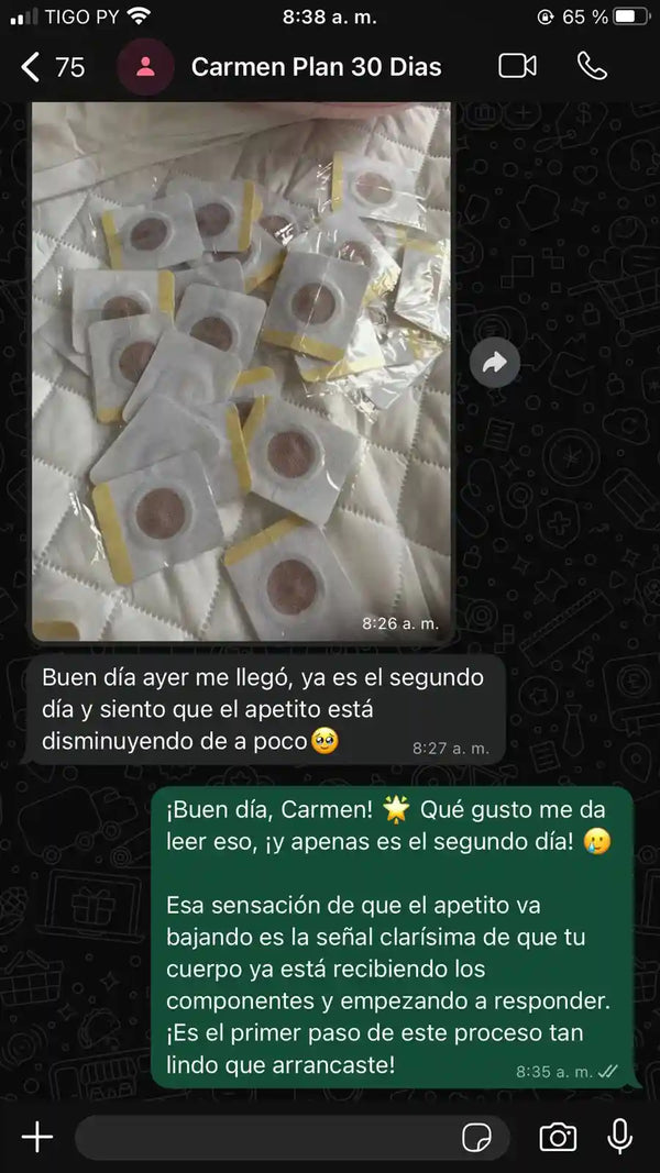 Testimonio WhatsApp Slim Patch